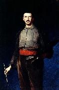 Ludwik de Laveaux Self-portrait with a palette oil painting on canvas